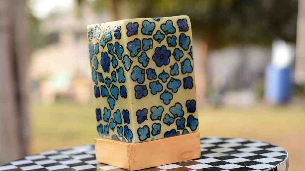 Camel skin square shape lamp    - Duplicate IMG # 1