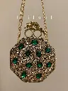 [VC-JHIL-029] Festive handmade Clutch - Hexagon Emerald (1).webp