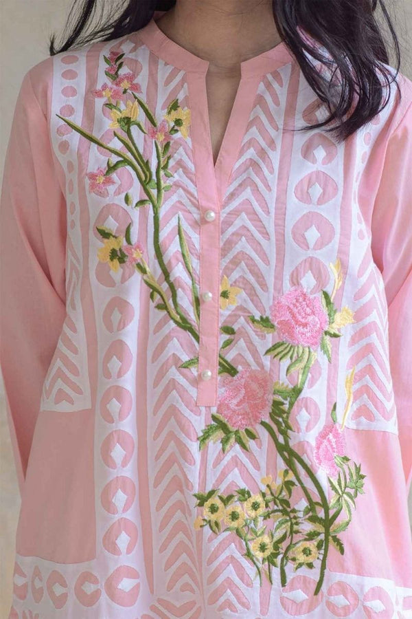 Extra image for Pink Applique Kurta