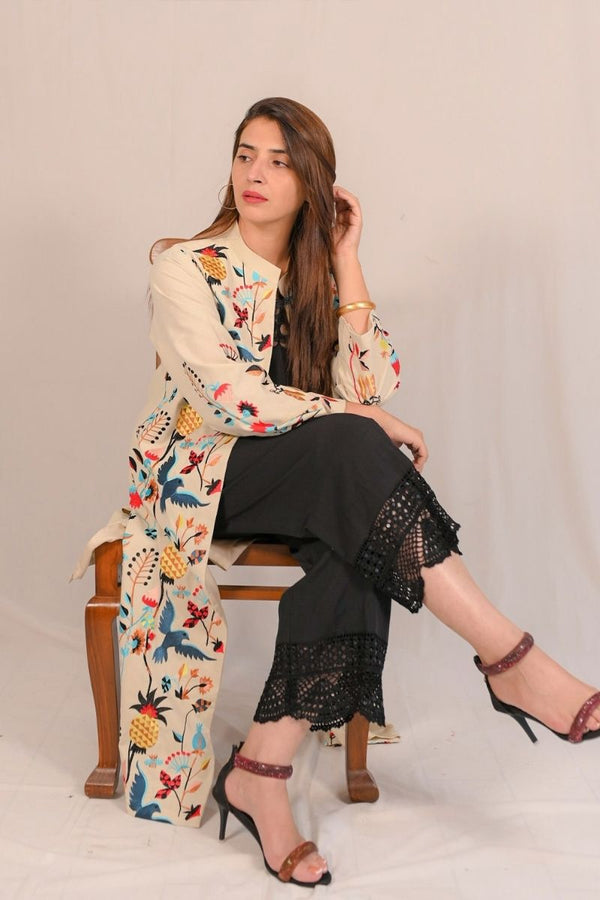 Extra image for CROCHET PANTS BLACK