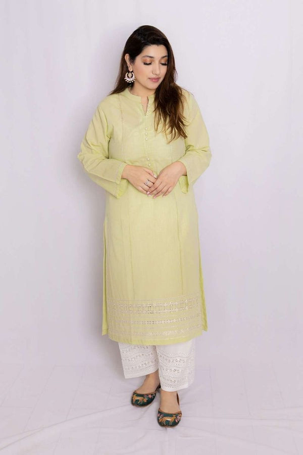 Extra image for Calm Green Tarkashi Kurta