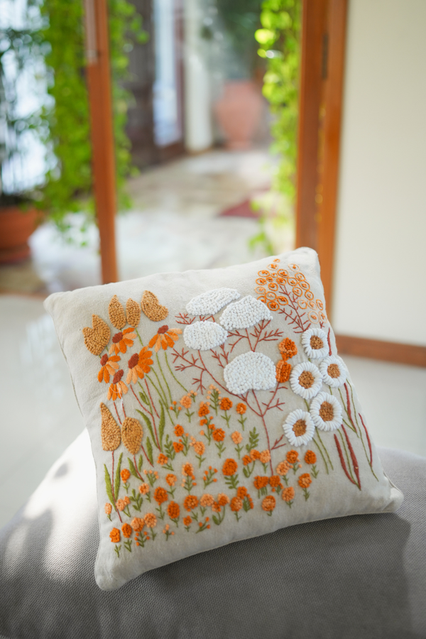 Extra image for Bloom & Thread Handcrafted Cushion