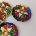 Blanket Stitched Beaded Ear Rings