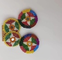 Blanket Stitched Beaded Ear Rings