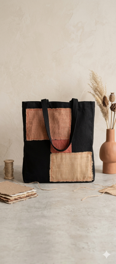 Embroidered tote bag