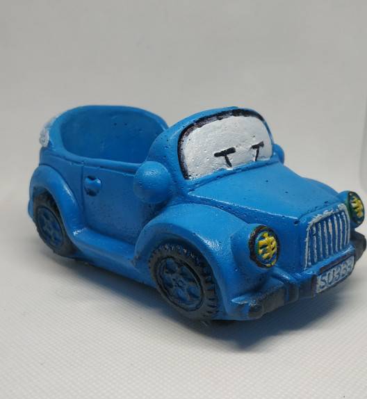 The Car Jeep Planter Blue