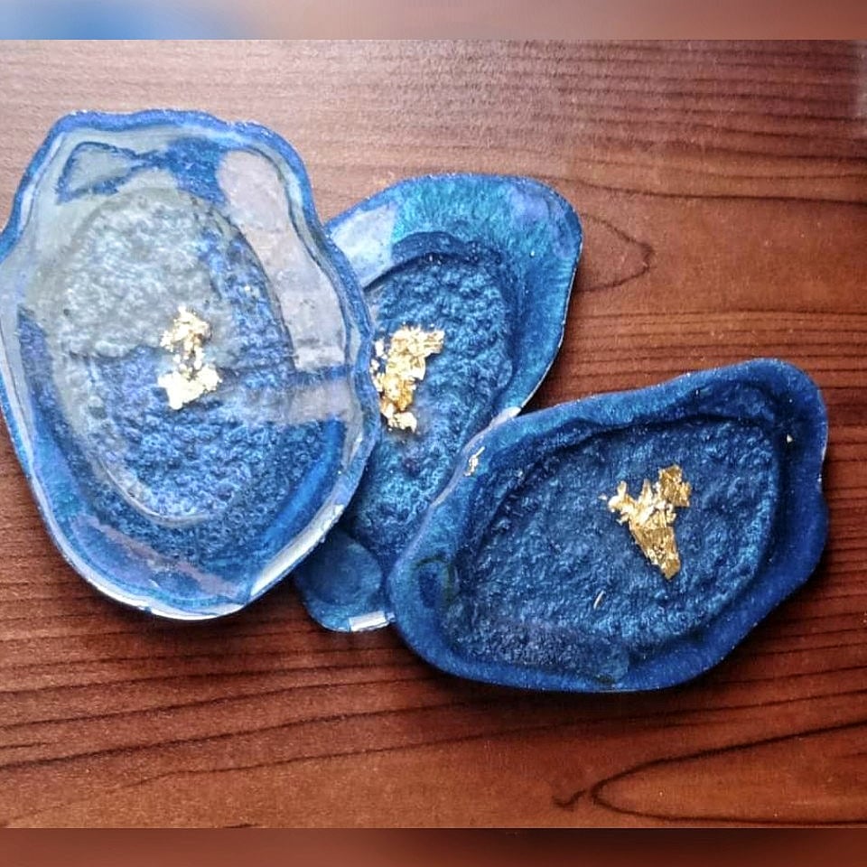 Egyptian Blue Agate Coaster