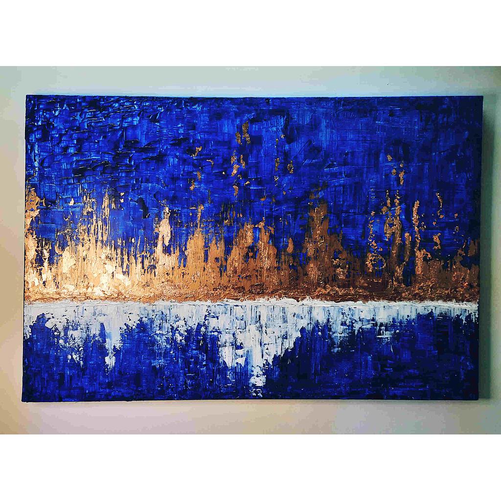 Copper leaf painting