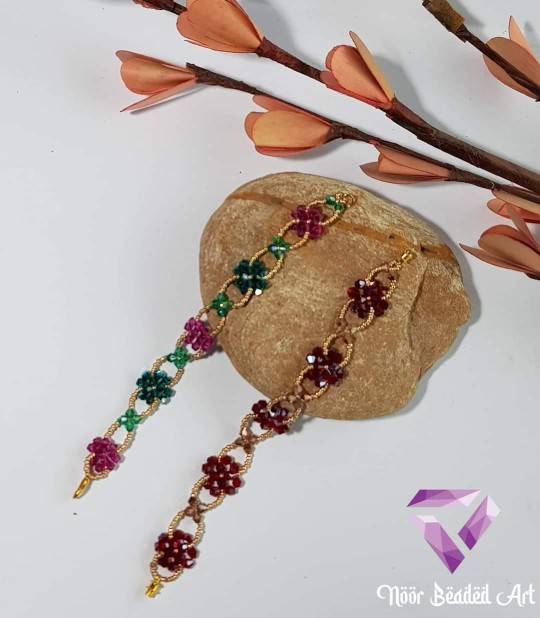 Swarovski flower bracelet🌺