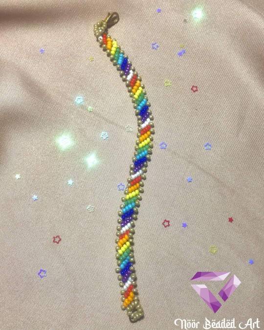 Rainbow beaded bracelet