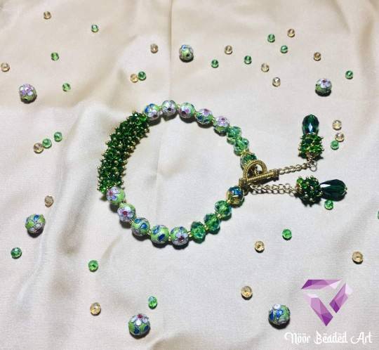 Light green bangle bracelet