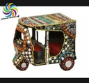 Rickshaw with glass work