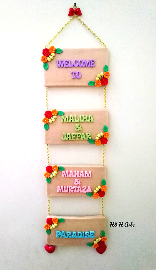 Handmade Customized Wall/Door Hanging 
