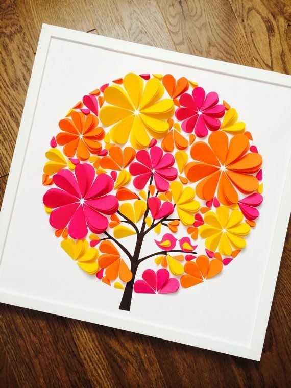 Flowered Tree Frame