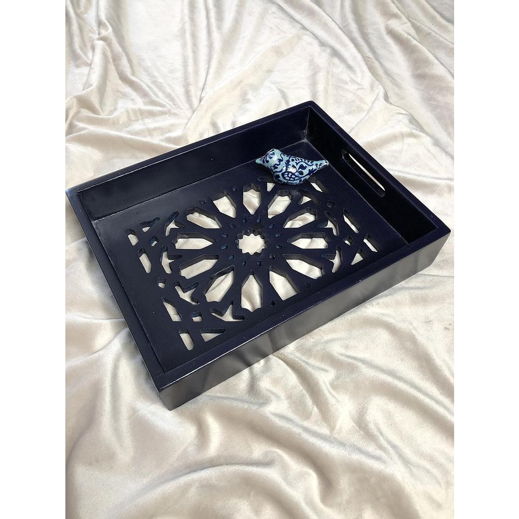 Blue Jaali Tray