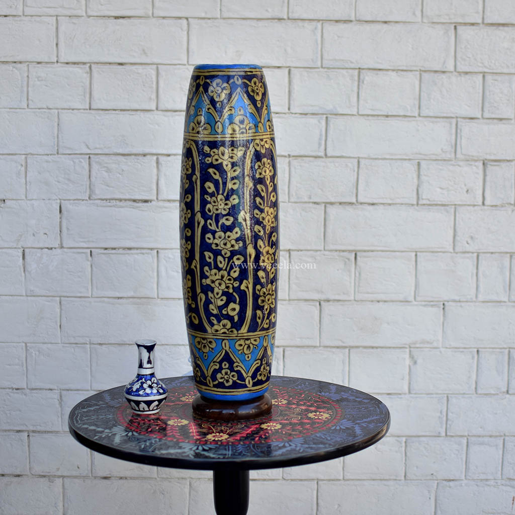 Hand Painted Camel Skin Lamp 