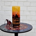 Hand Painted Camel Skin Lamp