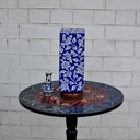 Hand Painted Blue Camel Skin Lamp