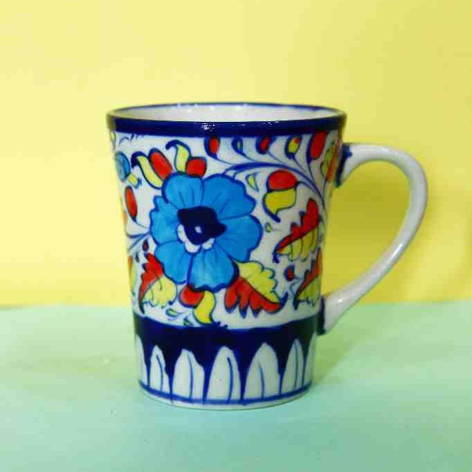 Blue Pottery Mug