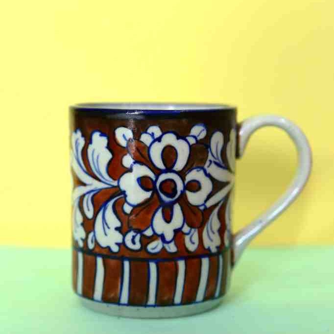 Blue Pottery Mug