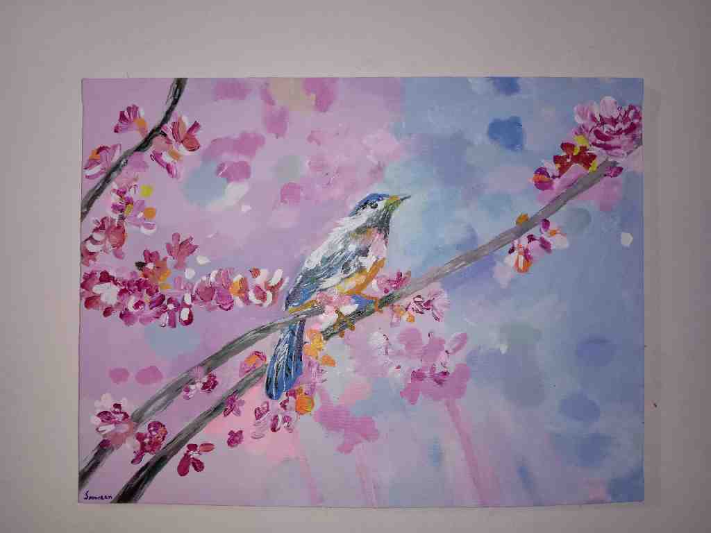 Spring Bird Painting