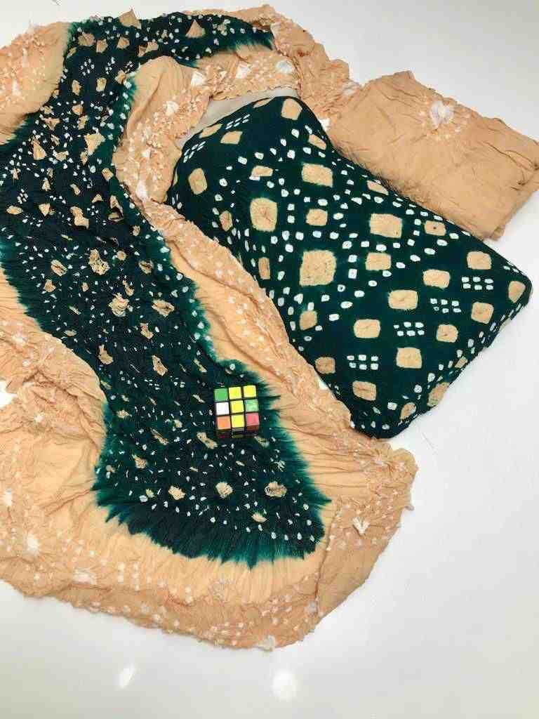 Linen Chunnri  Suit (3-Piece)