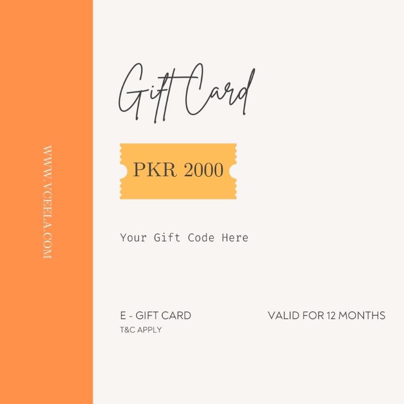 Vceela Gift Cards PKR 2000