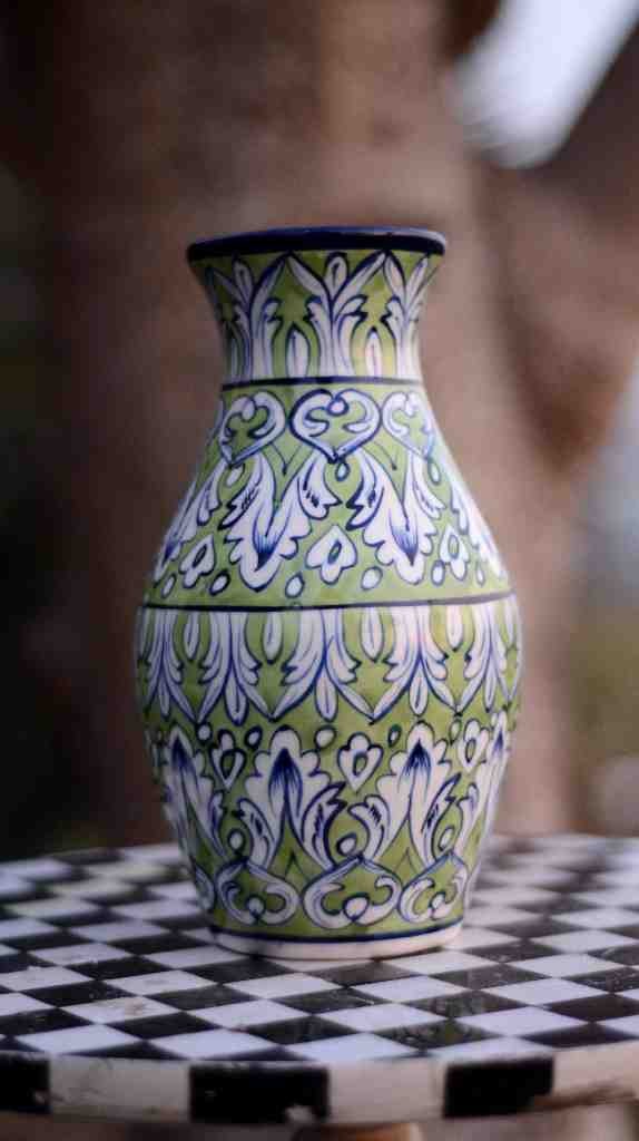 Blue Pottery Medium Vase
