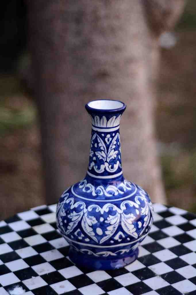Blue Pottery Surahi