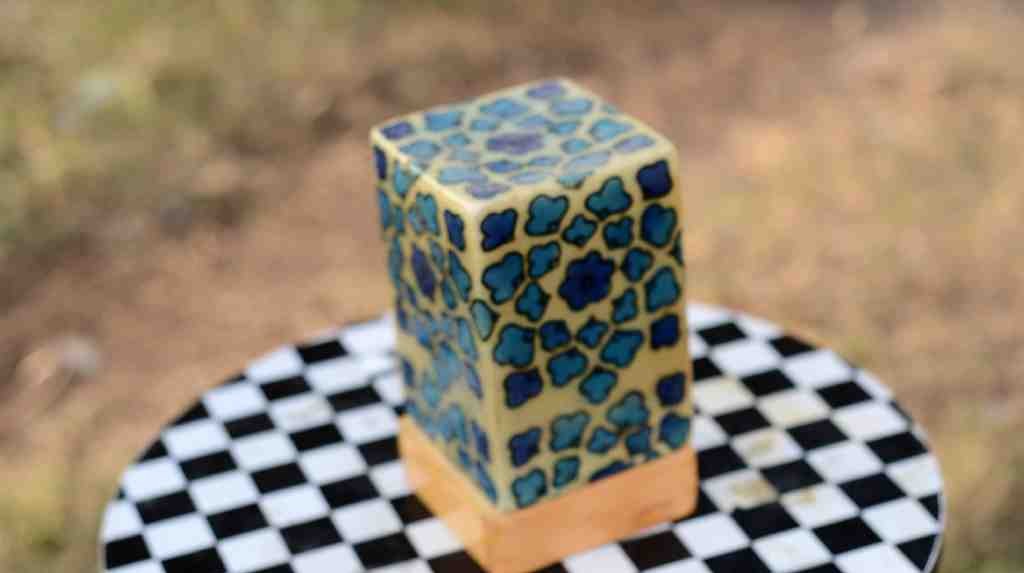Camel Skin Square Shape Lamp