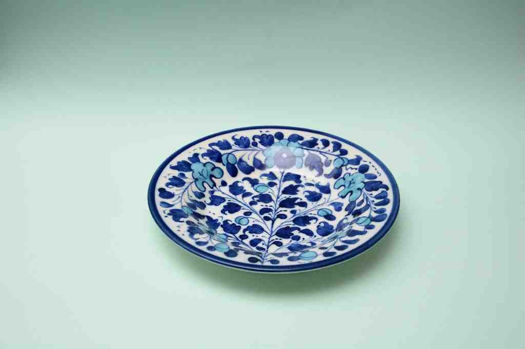 Blue Pottery Dinner Plate