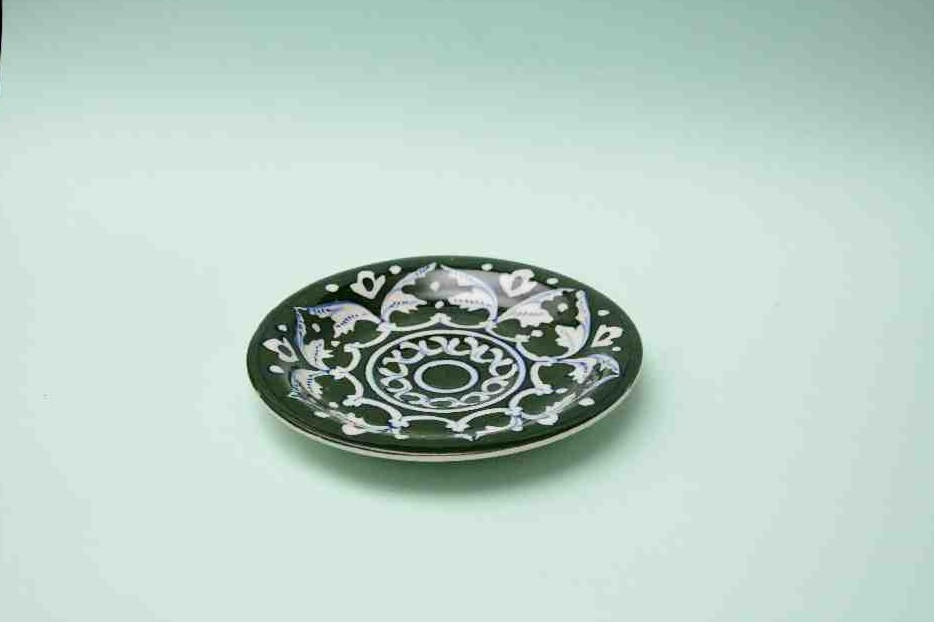 Blue Pottery Saucer Plate