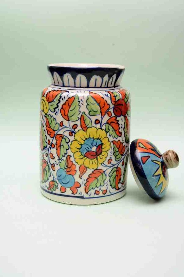 Blue Pottery Jar