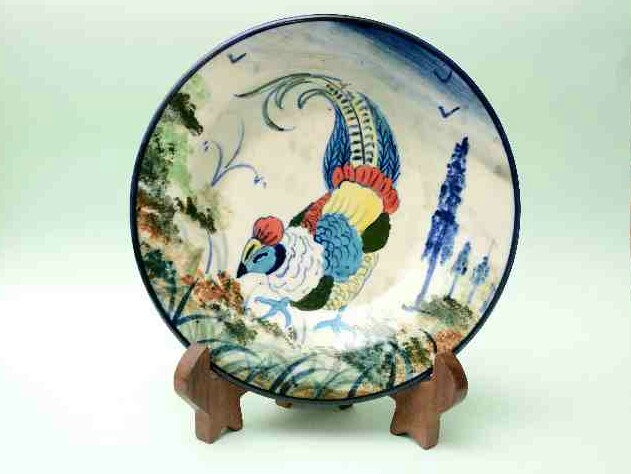 Blue Pottery Decorative Art Plate
