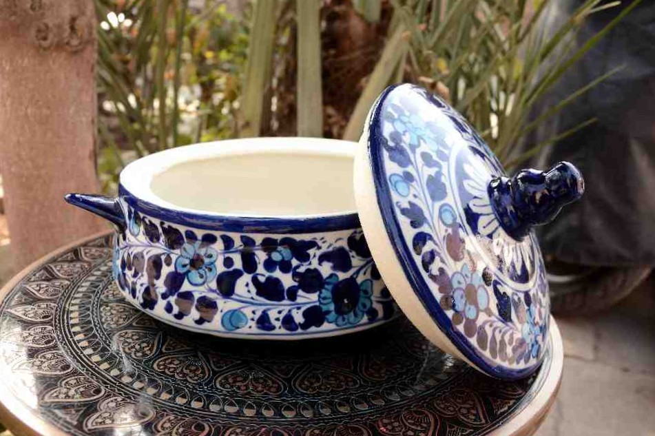 Blue Pottery Handi
