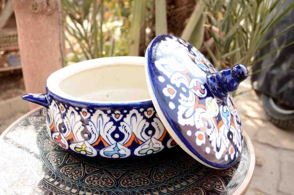 Blue Pottery Handi.