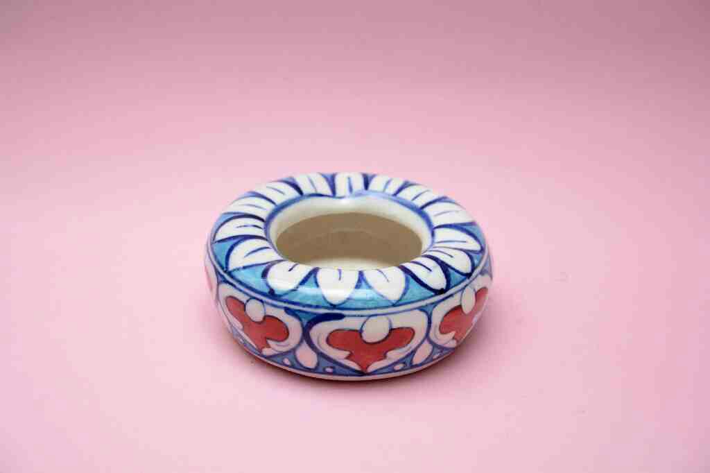 Blue Pottery Ash Tray