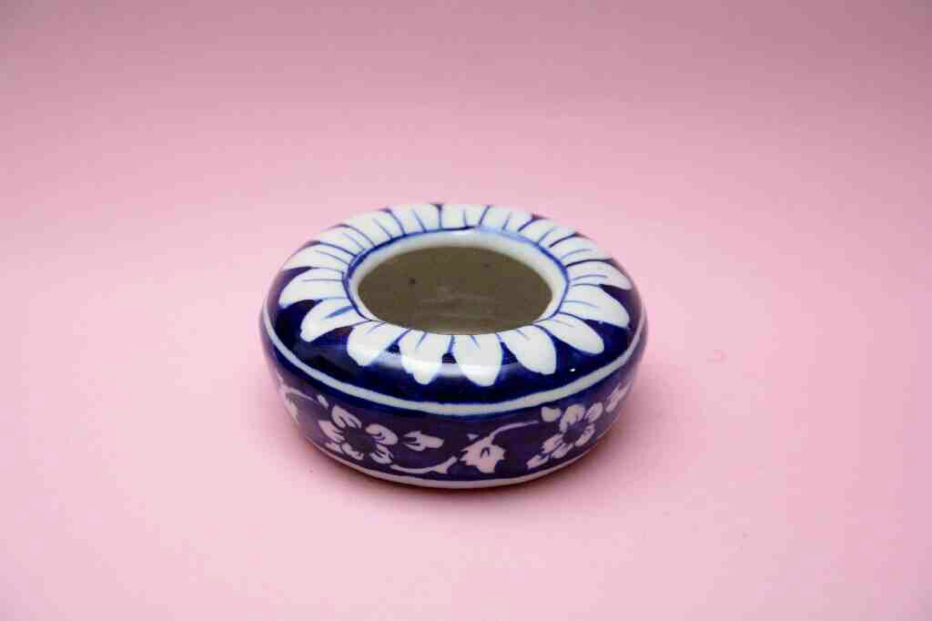 Blue Pottery Ash Tray