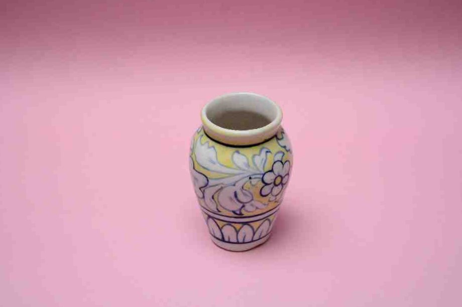 Blue Pottery Small Flower Vase