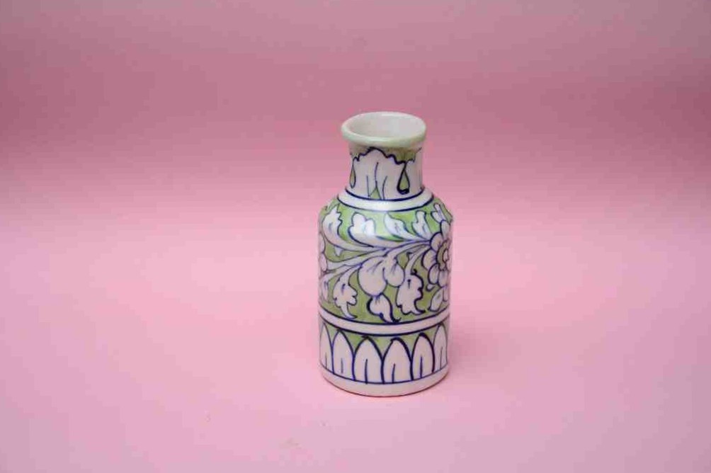 Blue Pottery Small Flower Vase