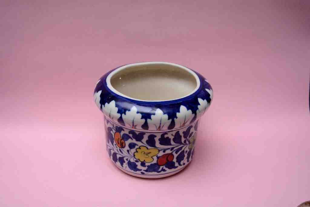 Blue Pottery Medium Flower Vase