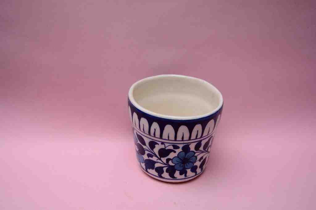 Blue Pottery Small Planter
