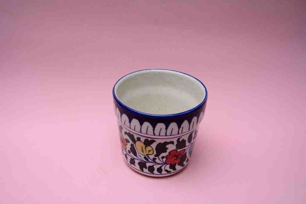 Blue Pottery Small Planter