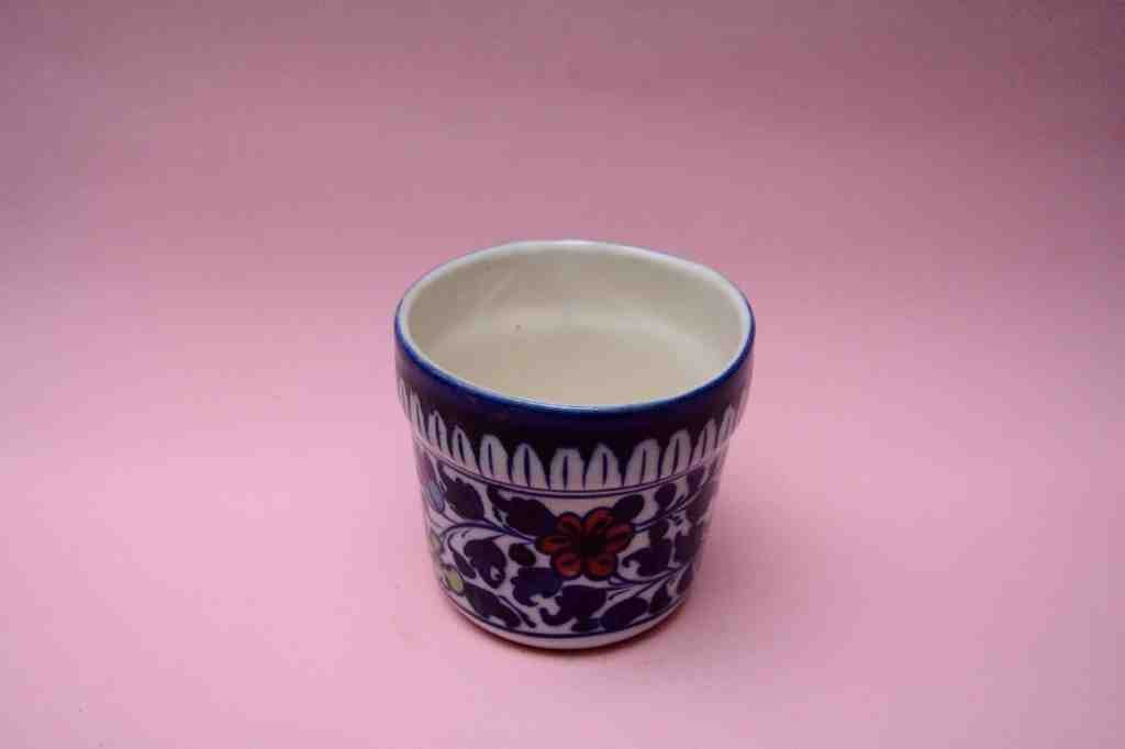 Blue Pottery Small Planter