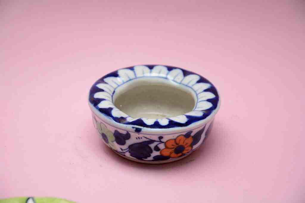 Blue Pottery Ash Tray