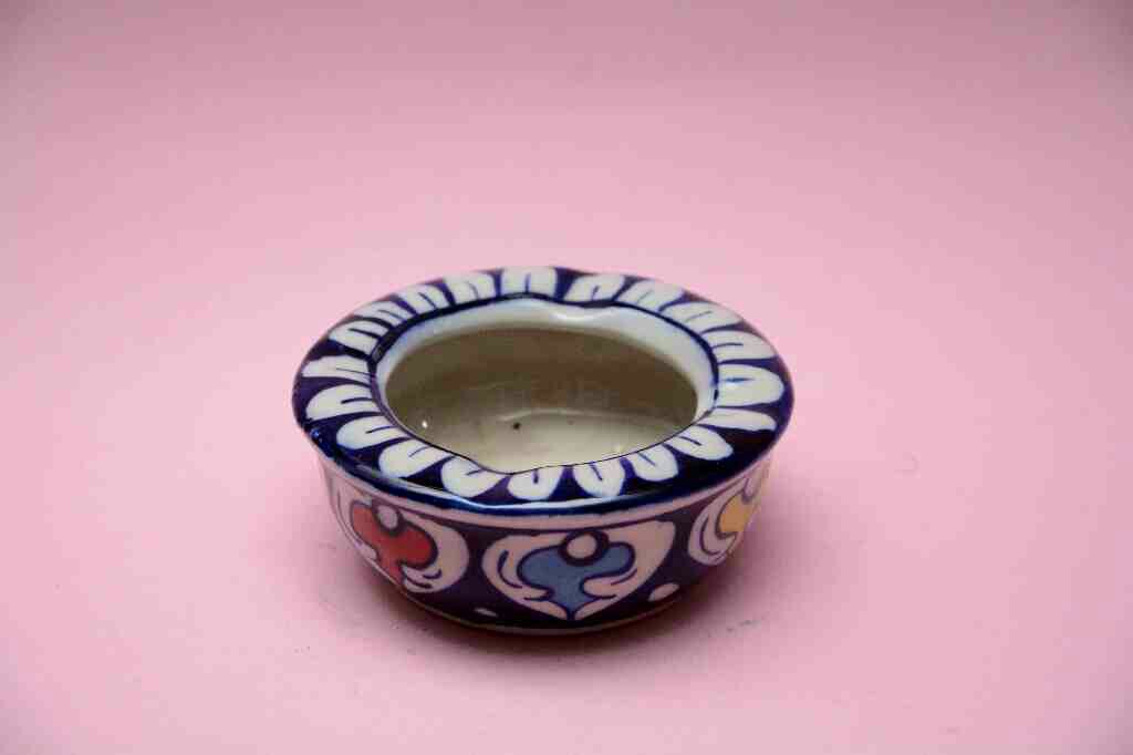 Blue Pottery Ash Tray
