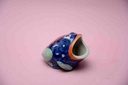Blue Pottery Miniature Frog