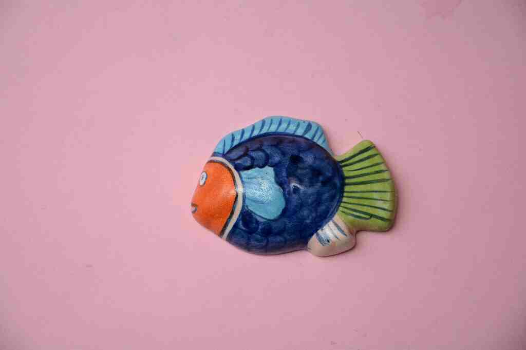 Blue Pottery Miniature Fish