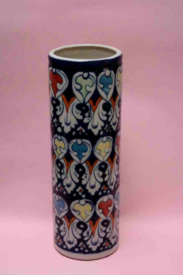 Blue Pottery Flower Vase