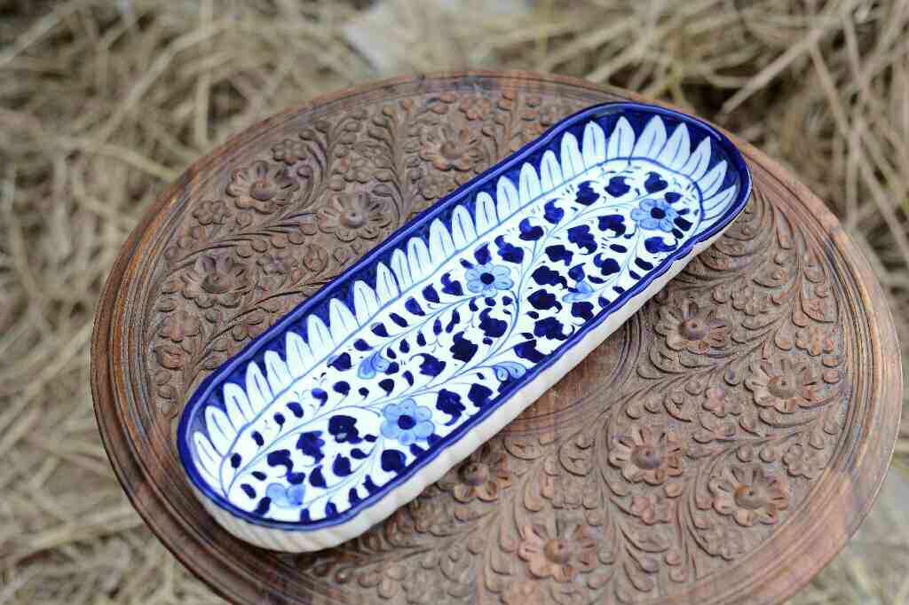 Blue Pottery kabab Dish
